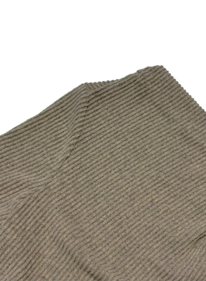Take Two Women Grey Knit Top with Drape Neck