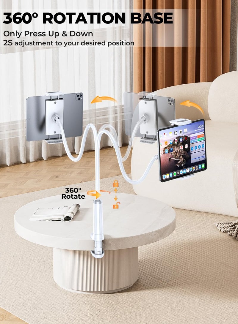 360° Rotating Tablet Phone Holder Spiral Base Lazy Stand Mobile Phone Tablet Bedside Stand Bed Lazy Stand