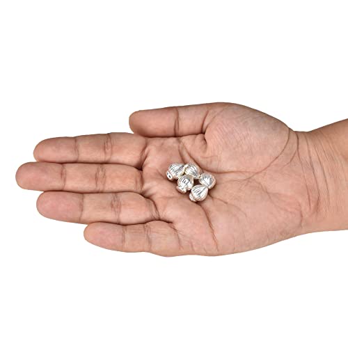 DHRUVS COLLECTION 925 Silver Modak Laddoo for Home Decoration, Pooja, Gift Purpose & Donation (5 Grams, Combo of 5) - Image 2