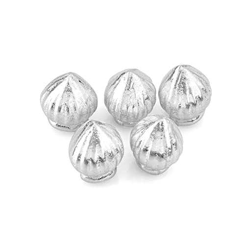 DHRUVS COLLECTION 925 Silver Modak Laddoo for Home Decoration, Pooja, Gift Purpose & Donation (5 Grams, Combo of 5) - Image 3