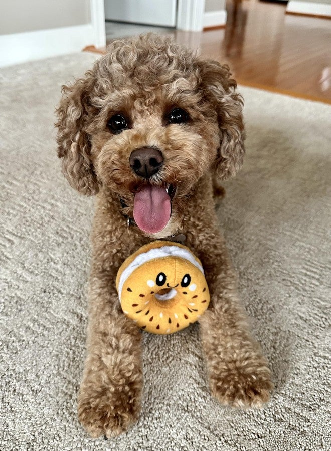Territory Pet Bagel Hide-and-Treat Plush Squeaky Toy for Dogs | Hide Small Treats and Kibble for Rewarding Fun! - Image 5