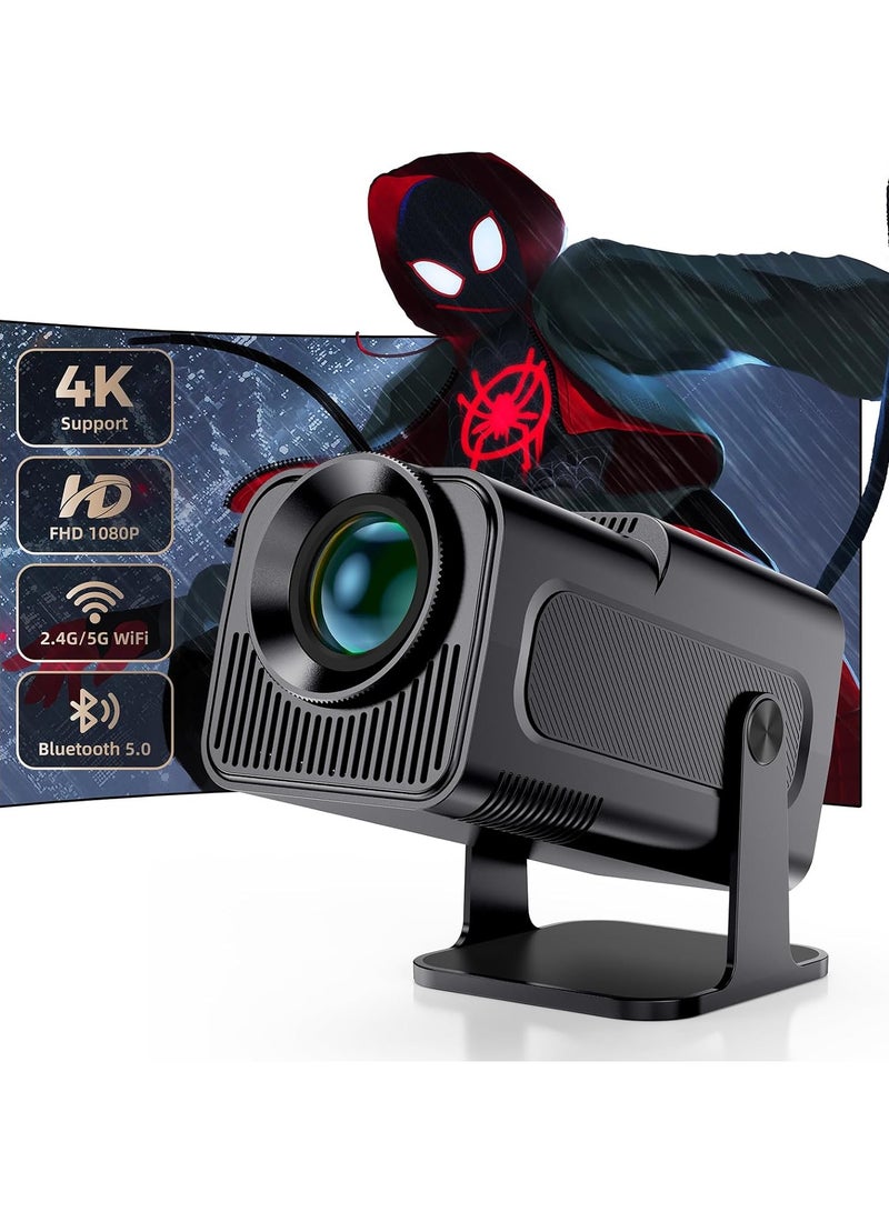 Smart Projector with Built-in TV & Bluetooth, Android OS Streaming, WiFi & HDMI, Portable Home Cinema & Live TV Entertainment  - Image 1