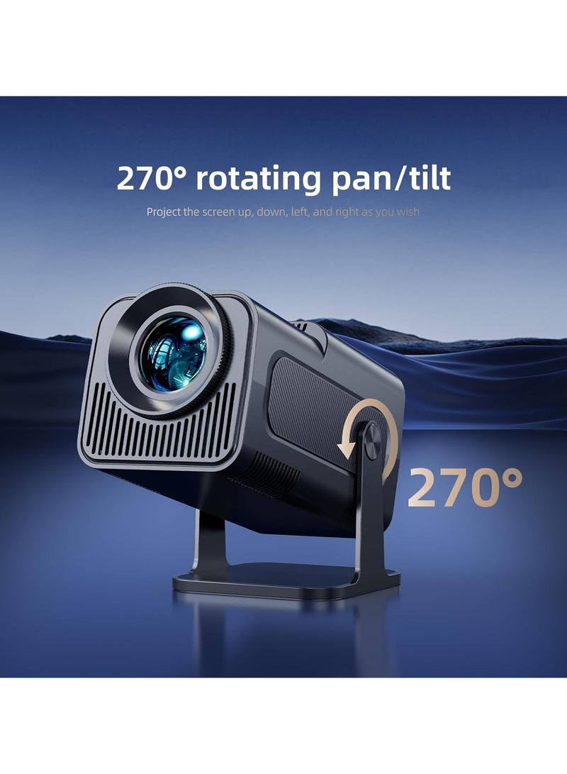 Smart Projector with Built-in TV & Bluetooth, Android OS Streaming, WiFi & HDMI, Portable Home Cinema & Live TV Entertainment  - Image 2