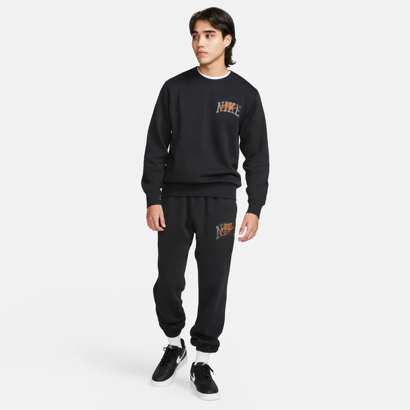 Nike Men's Club Fleece Long-Sleeve Sweatshirt