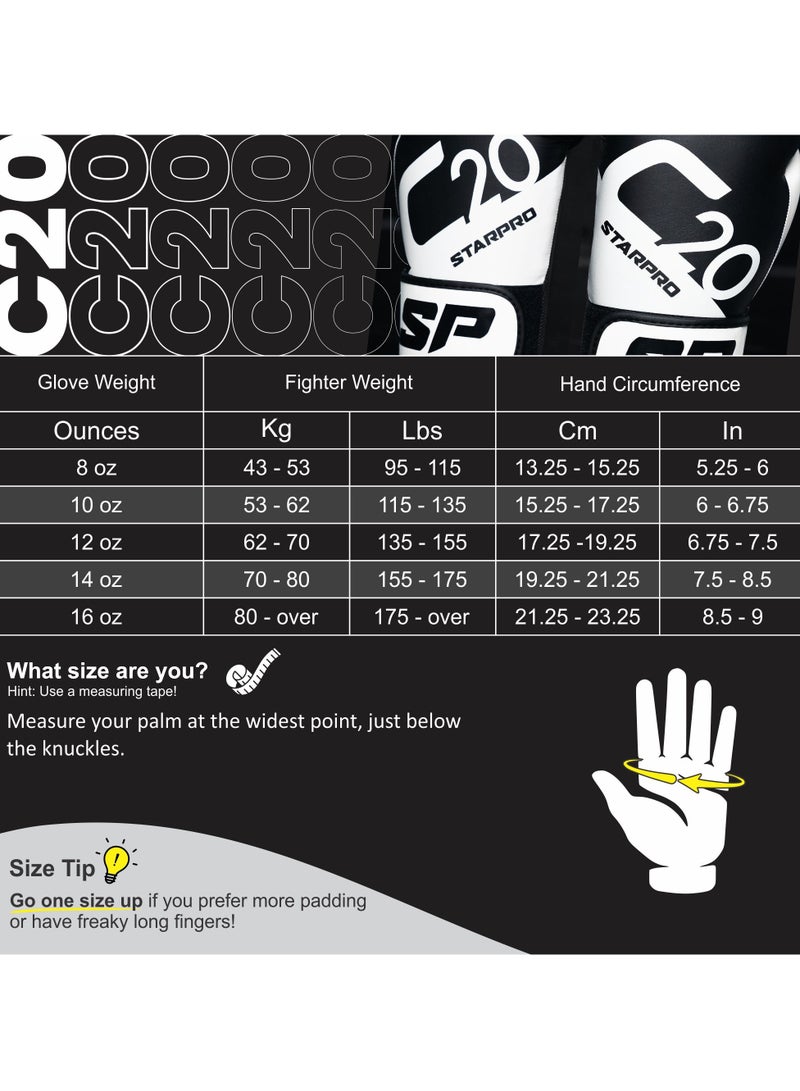 Starpro C20 Boxing Gloves for Strong Punches and Fast KOs Women & Men, Gents & Ladies Boxing Gloves, Boxing Gloves, Boxing Gloves - Image 2