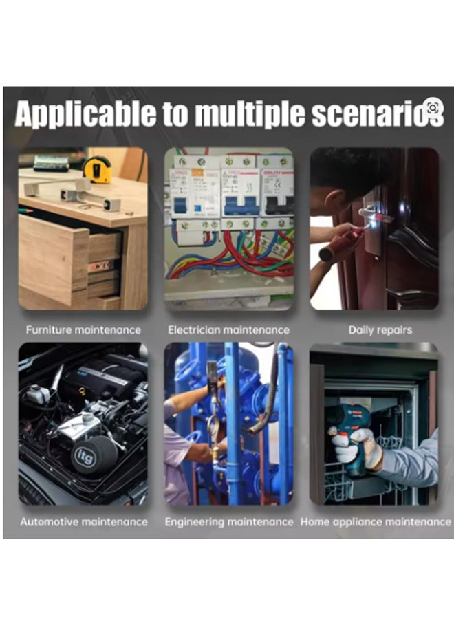 EHOME Double cross screwdriver head Magnetic Drywall Screw Setter PH2 Bit Set 5PCS, Magnetic Double Ended Screwdriver Bits, Magnetic Collar Design - Image 4