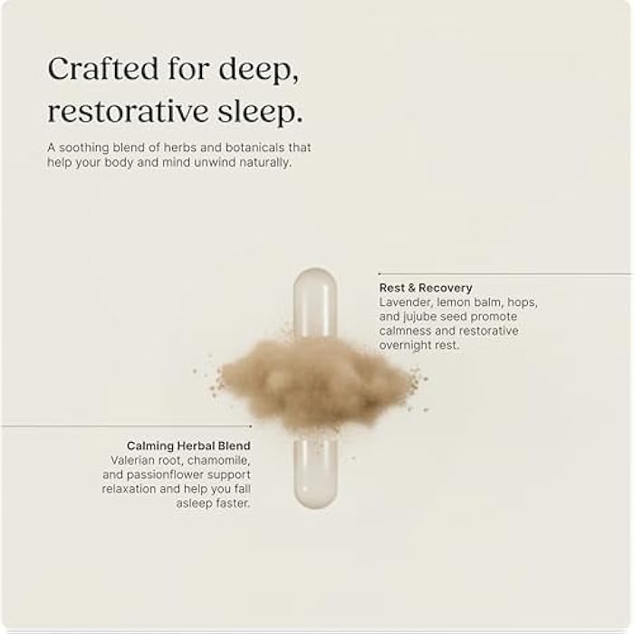Greenworks Nature's Rest Melatonin-Free Sleep Aid for Adults | Organic Herbal Sleep Supplement with Valerian Root, Ashwagandha, Chamomile & Passionflower | Vegan, Non-GMO, 30-Day Supply, 60 Capsules - Image 2