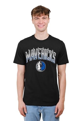 Ultra Game NBA Official Mens Super Soft Supreme TShirt Unisex Dallas Mavericks Black Large - Image 3