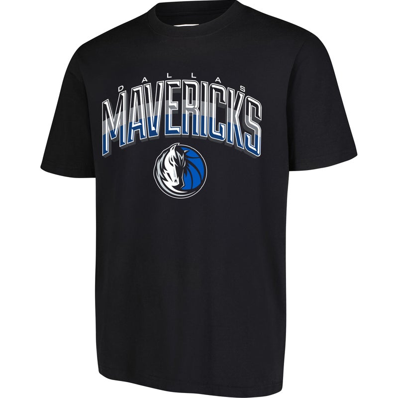 Ultra Game NBA Official Mens Super Soft Supreme TShirt Unisex Dallas Mavericks Black Large - Image 2