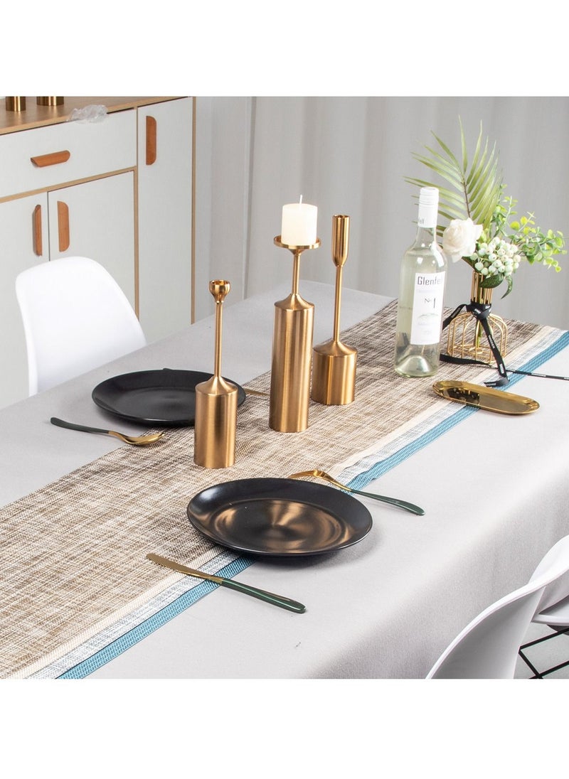 Mei Lifestyle Table Runner Mat With Heat And Stain Resistant Cloth for Dining Wedding Party Weekend Picnic Table Runner Size (180×30CM)  - Image 1
