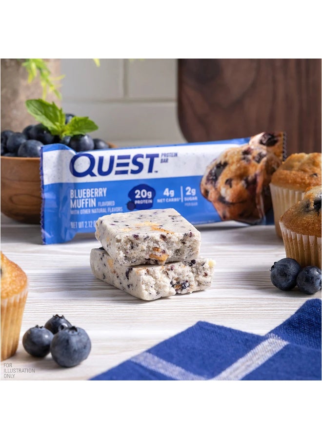 كويست بار بروتين بنكهة كعكة التوت – 20 جم بروتين، منخفض الكربوهيدرات، خالي من الغلوتين – عبوة 12 بار (60 جم لكل بار) - Image 3