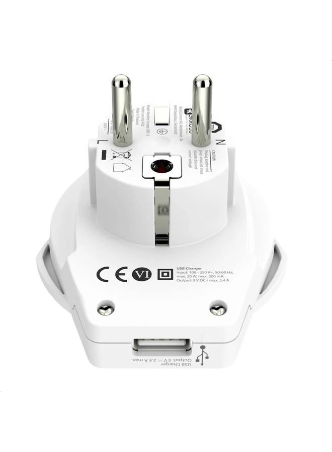 Skross 1500266 World to Europe USB Single adapters with USB - Image 5