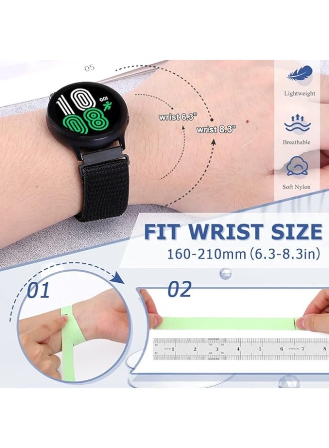 QIRG Nylon Quick Release Band Compatible with Redmi Watch Buds 5 Active/Redmi Watch Buds 5 Lite-White - Image 4