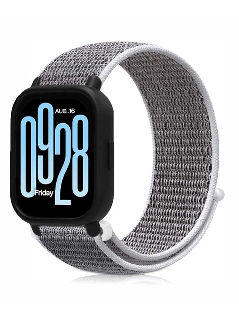 QIRG Nylon Quick Release Band Compatible with Redmi Watch Buds 5 Active/Redmi Watch Buds 5 Lite-White - Image 1
