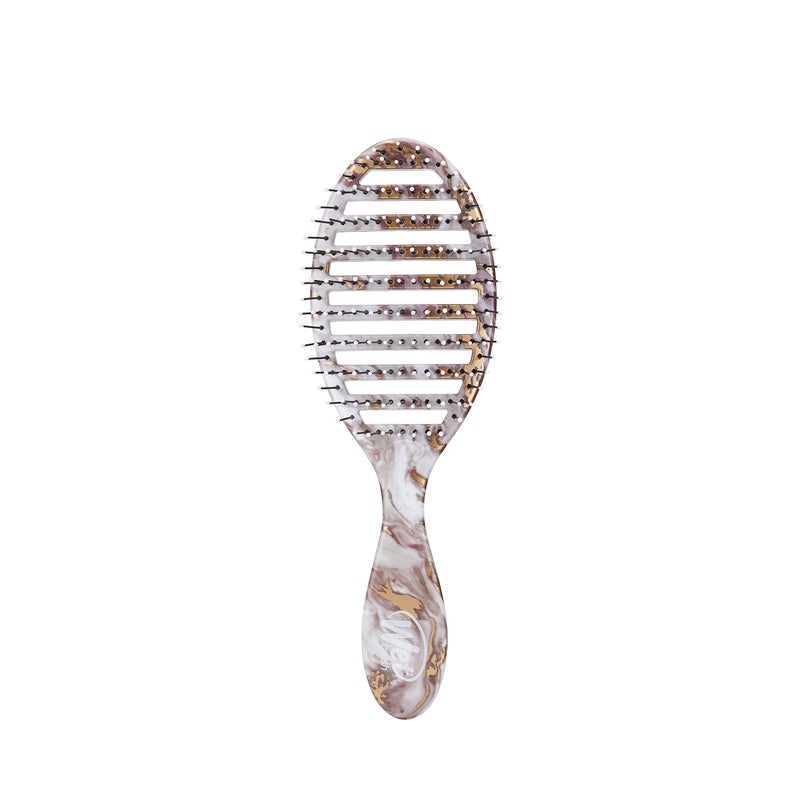Wet Brush Speed Dry Hair Brush  Bronze Metallic Marble  Vented Design and Ultra Soft HeatFlex Bristles Are Blow Dry Safe With Ergonomic Handle Manages Tangle and Uncontrollable Hair  PainFree
