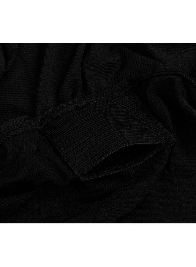 Utopia Kitchen مفرش طاولة يوتوبيا كيتشن 8 قدم [عبوة واحدة، أسود] 200 جرام لكل متر مربع قابل للتمدد، مناسب، قابل للغسل ومقاوم للتجاعيد غطاء طاولة مستطيل للمعارض التجارية، حفلات الزفاف، الحفلات [96 × 30 × 30 بوصة] - Image 5