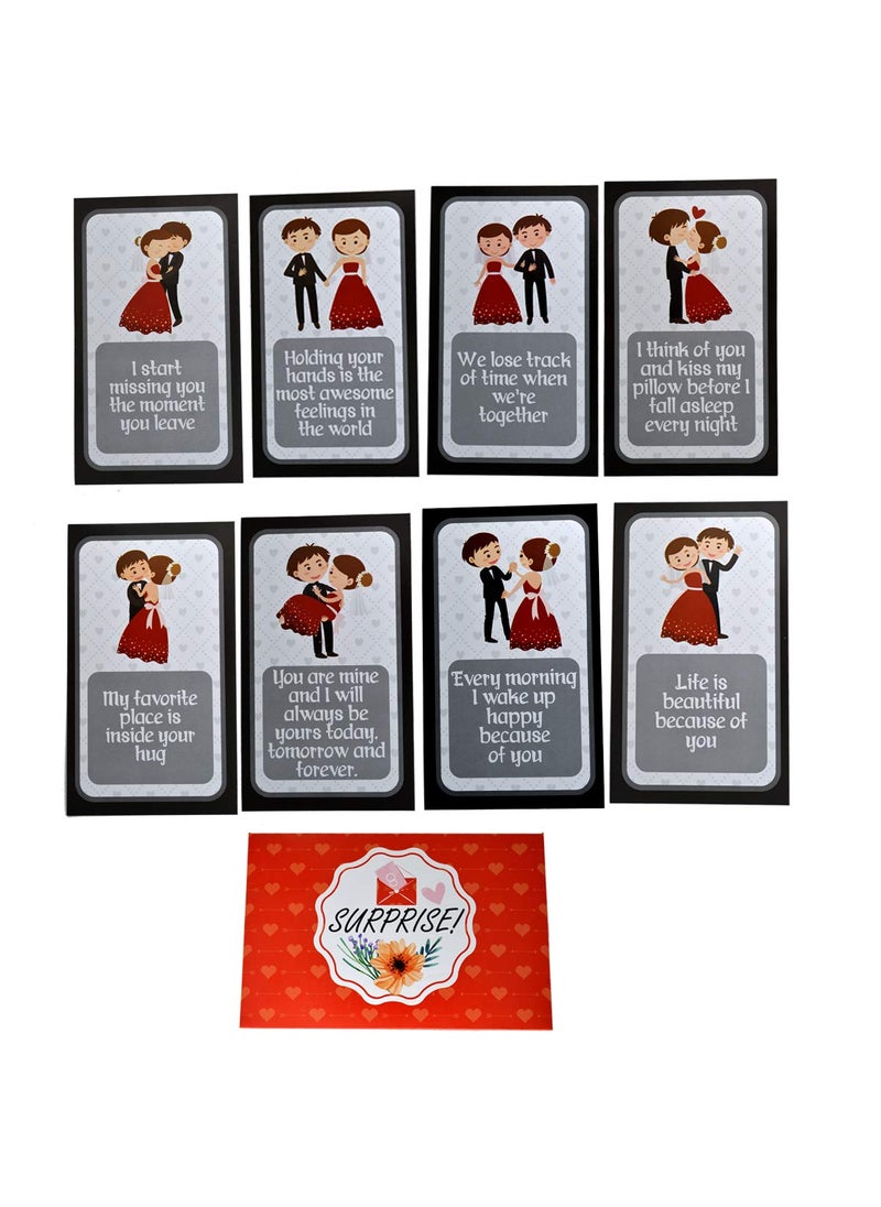 Syga SYGA Set of 8 Love Story Romantic Love Cards - Birthday, Anniversary Gift, pre Wedding Photo Shoot, Post Wedding Photoshoot  - Image 2