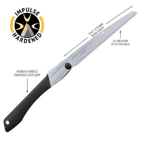 Silky GomBoy Professional Folding Saw 270mm Medium Teeth (121-27) - Image 4
