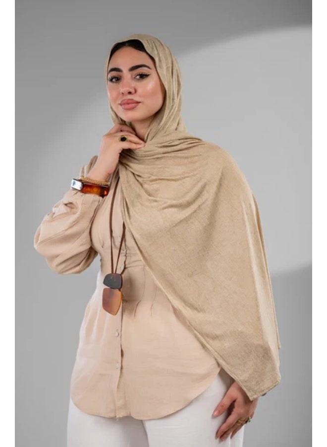 طرحة جيل لايكرا تايلاندي جيل راقية - بيج