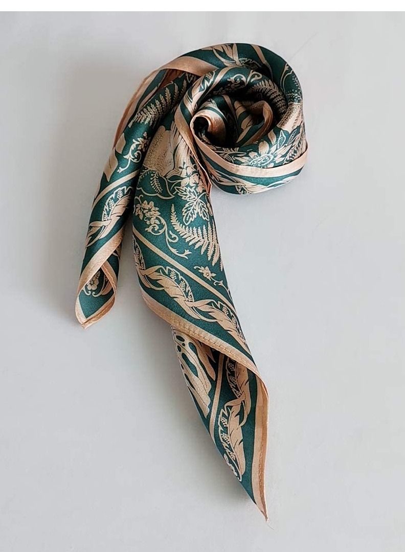 KASTWAVE Silk Scarf for Women, 100% Pure Mulberry Silk, KASTWAVE Thin Small Square Satin Head Scarf, Lightweight Hair Scarf for Sleeping, Neck decoration Summer Gifts 53.3 x 53.3CM(21" x 21") - Image 4