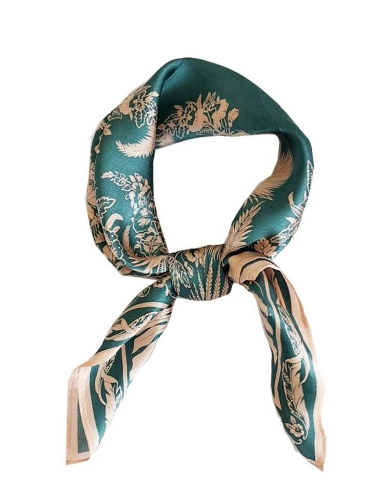 KASTWAVE Silk Scarf for Women, 100% Pure Mulberry Silk, KASTWAVE Thin Small Square Satin Head Scarf, Lightweight Hair Scarf for Sleeping, Neck decoration Summer Gifts 53.3 x 53.3CM(21" x 21") - Image 1