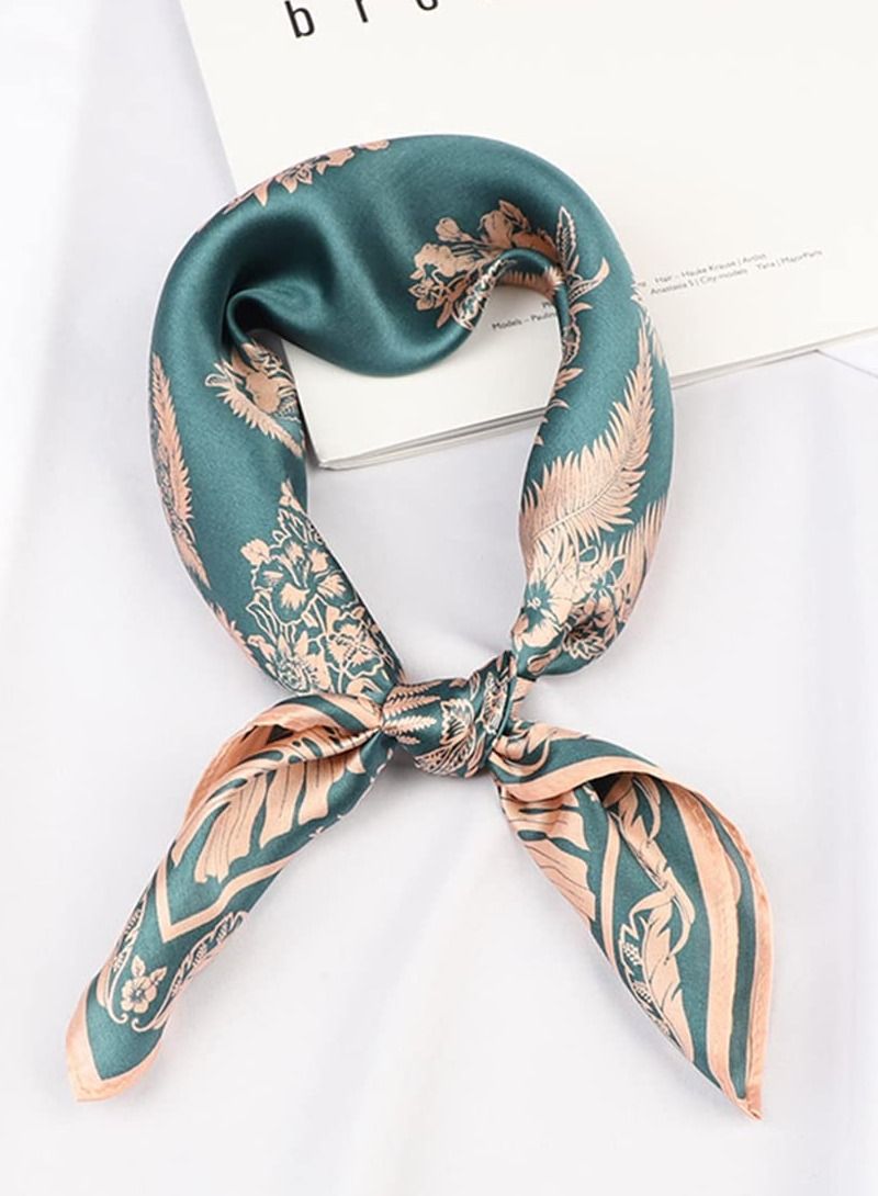 KASTWAVE Silk Scarf for Women, 100% Pure Mulberry Silk, KASTWAVE Thin Small Square Satin Head Scarf, Lightweight Hair Scarf for Sleeping, Neck decoration Summer Gifts 53.3 x 53.3CM(21" x 21") - Image 5