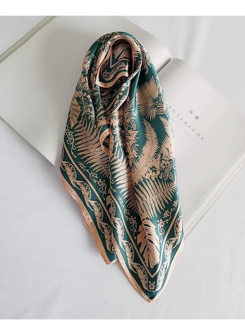 KASTWAVE Silk Scarf for Women, 100% Pure Mulberry Silk, KASTWAVE Thin Small Square Satin Head Scarf, Lightweight Hair Scarf for Sleeping, Neck decoration Summer Gifts 53.3 x 53.3CM(21" x 21") - Image 3