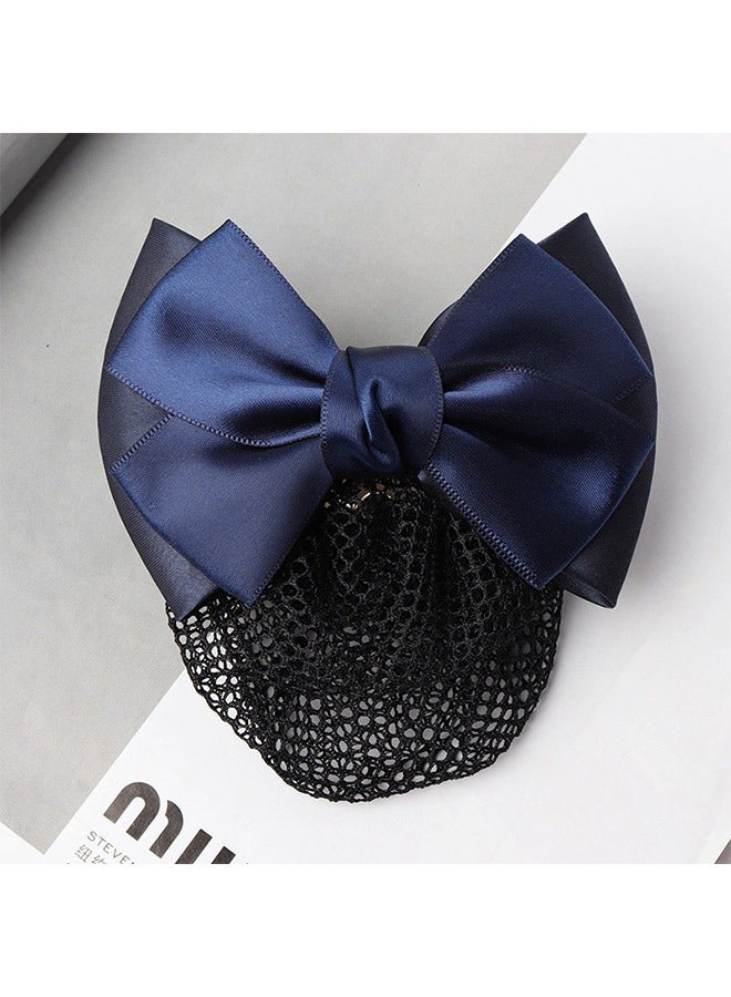 Butterfly Designed Hair Net Black/Navy Blue