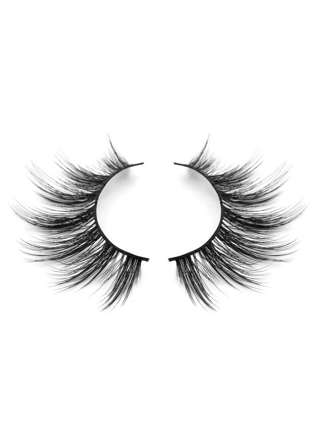 DYSILK Fake Eyelashes -10 Pairs 6D Faux Lashes Pack - Lashes Natural Look Reusable Mink False Eyelashes Wispy Fluffy Cat Eye Lashes |07-15.7mm - Image 3