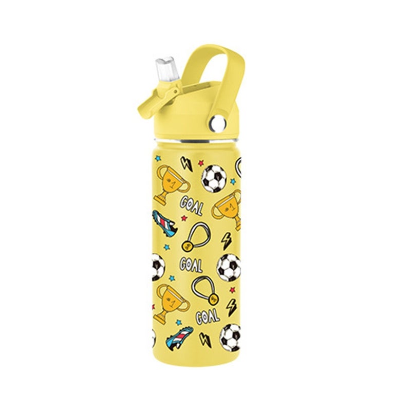 زجاجة ماء للأطفال من الفولاذ المقاوم للصدأ مع غطاء شفاط - Image 5