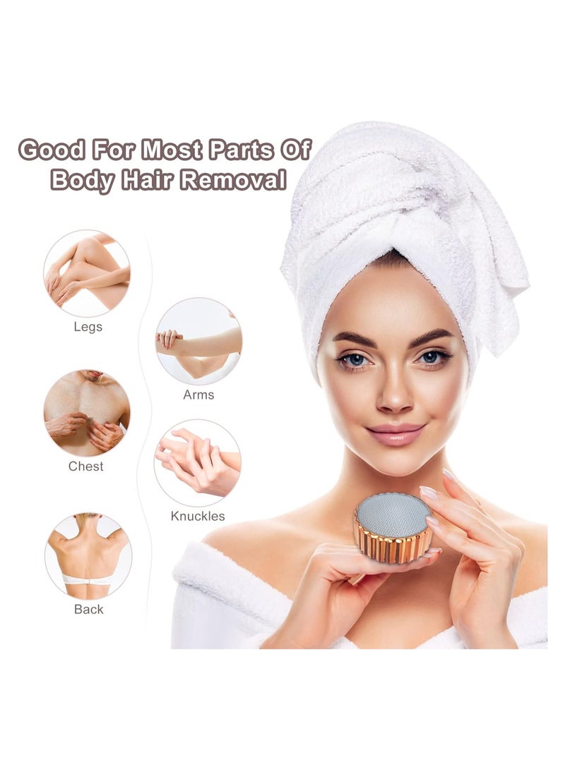 كريستالة ازالة الشعر ومبرد للاظافر و الجلد الميت 3×1 السحرية ، كريستالة ازالة الشعر بدون الم للرجال و النساء ، قابلة لاعادة الاستخدام و خفيفة الوزن و سهلة الاستخدام و بحجم مناسب للتنقل (اسود) - Image 5