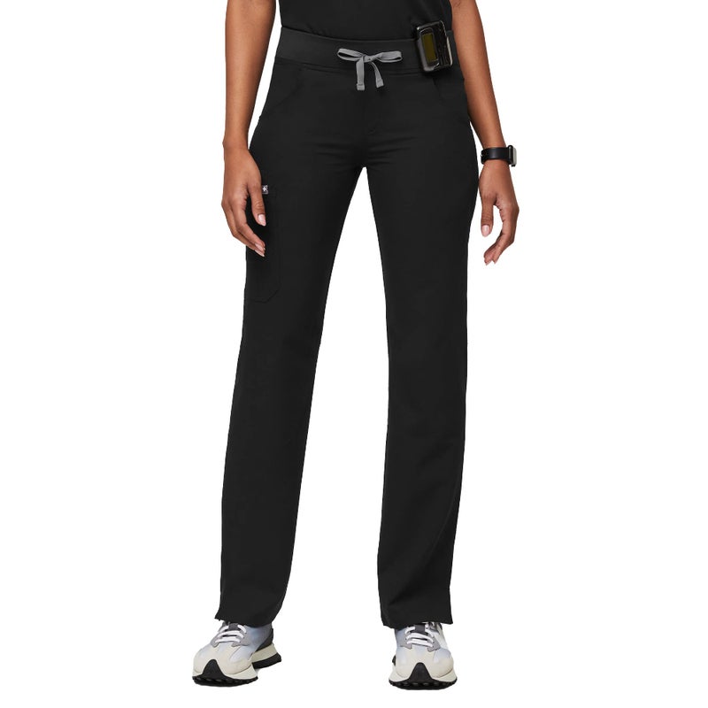FIGS Kade Cargo Scrub Pants for Women - Black 2.0, L - Image 1