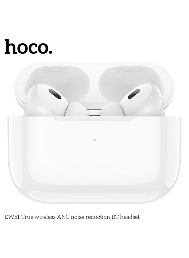 hoco. EW51 True Wireless ANC Noise Reduction Bluetooth Headset (White) - Image 3