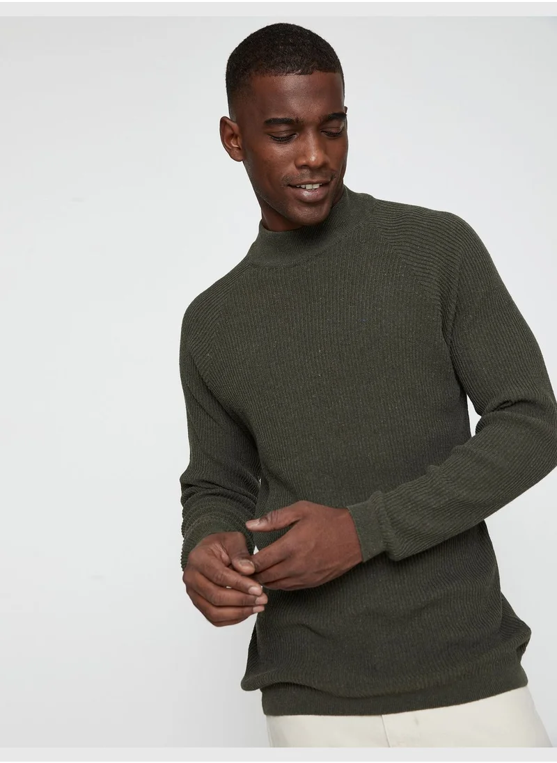 كوتون Basic Sweater Half Turtle Neck