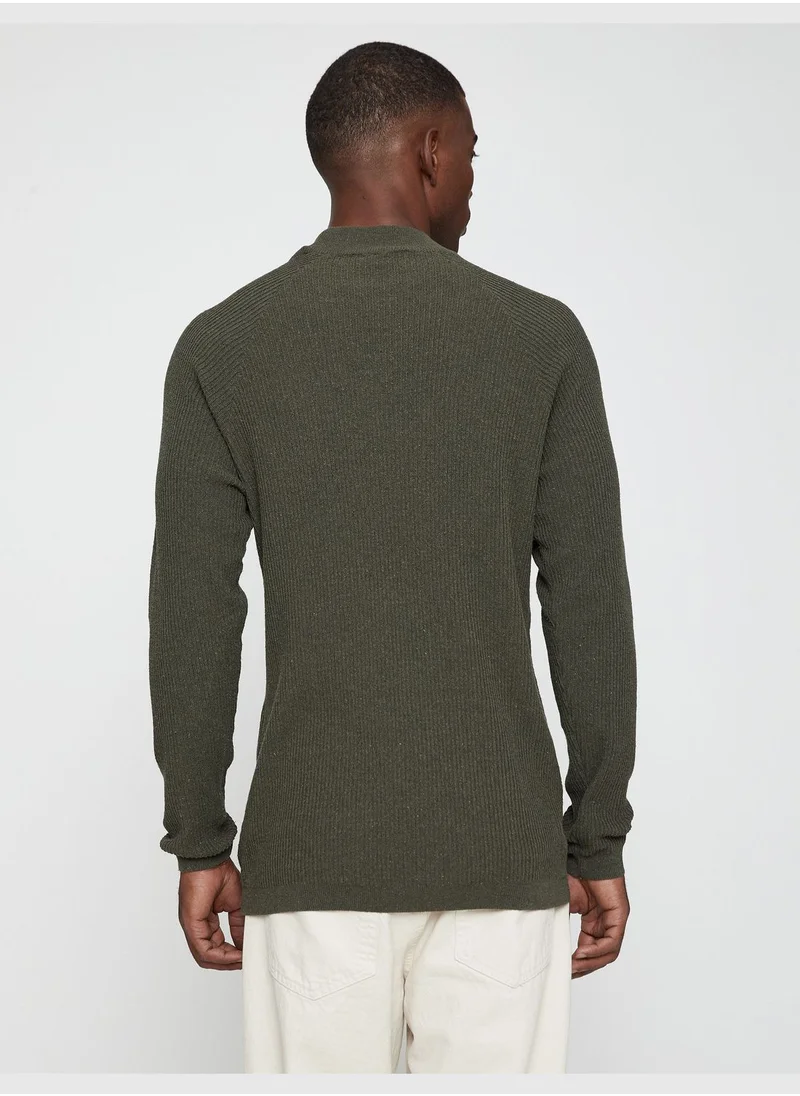 كوتون Basic Sweater Half Turtle Neck