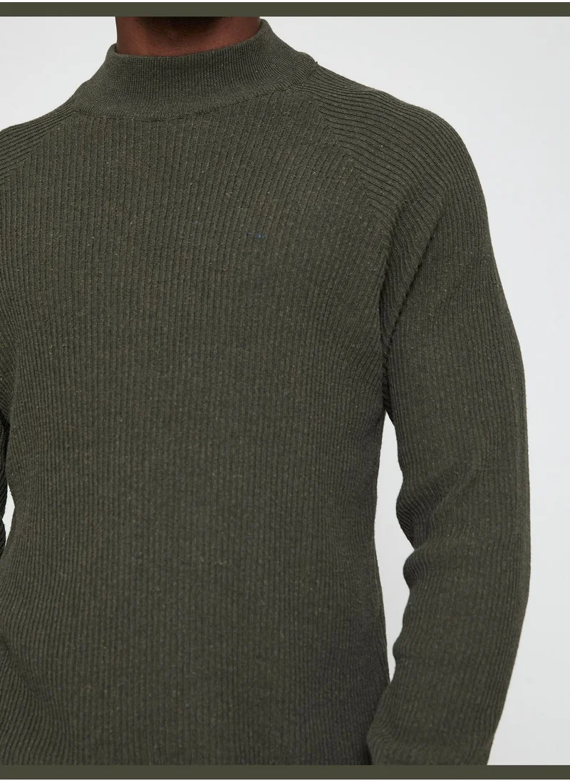 كوتون Basic Sweater Half Turtle Neck