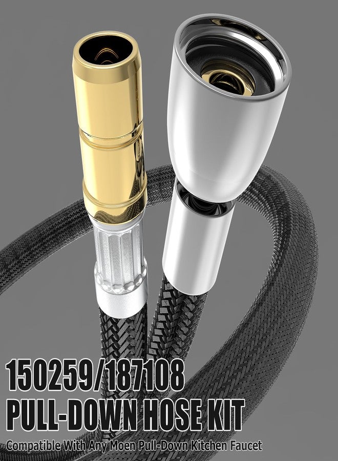 Ancable Replacemnet Hose Kit for Kohler Pull-Down Kitchen Faucet, K-1219935-BC 67-Inch Bright Chrome Finish Kohler Pull-Out Kitchen Faucet Hose Part K-1304674-BC - Image 5