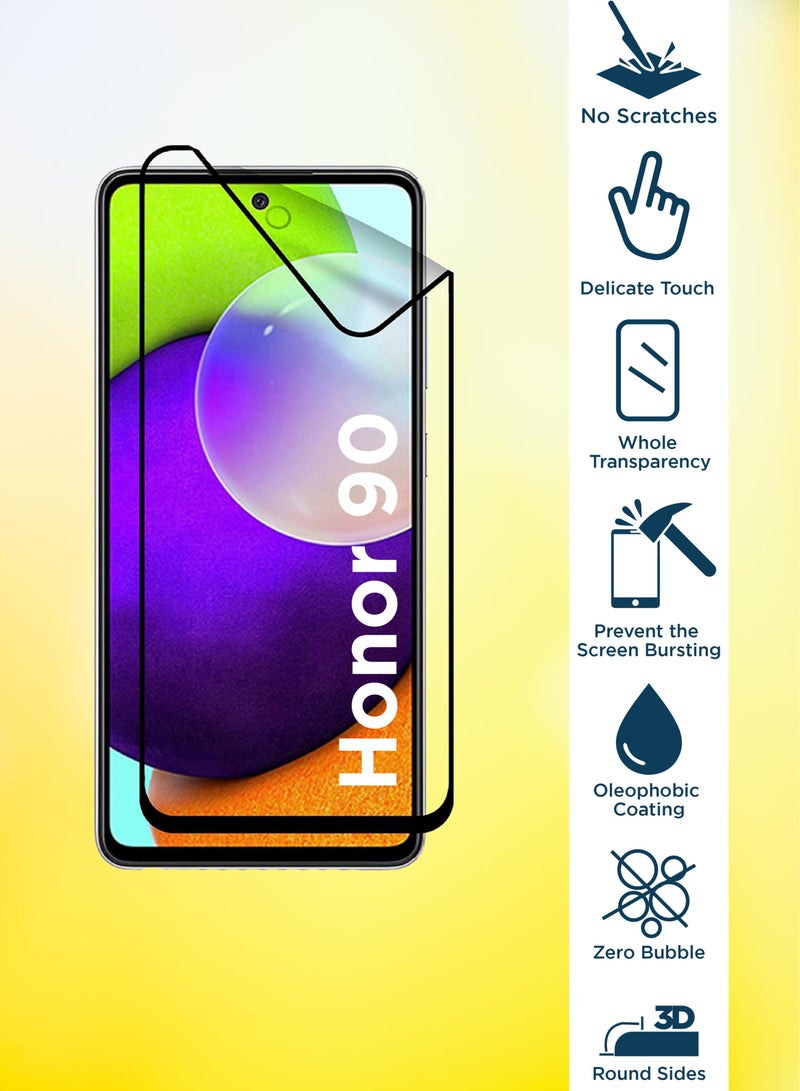 واقي شاشة مرن من البوليمر نانو مات لهاتف Honor 90 - أسود