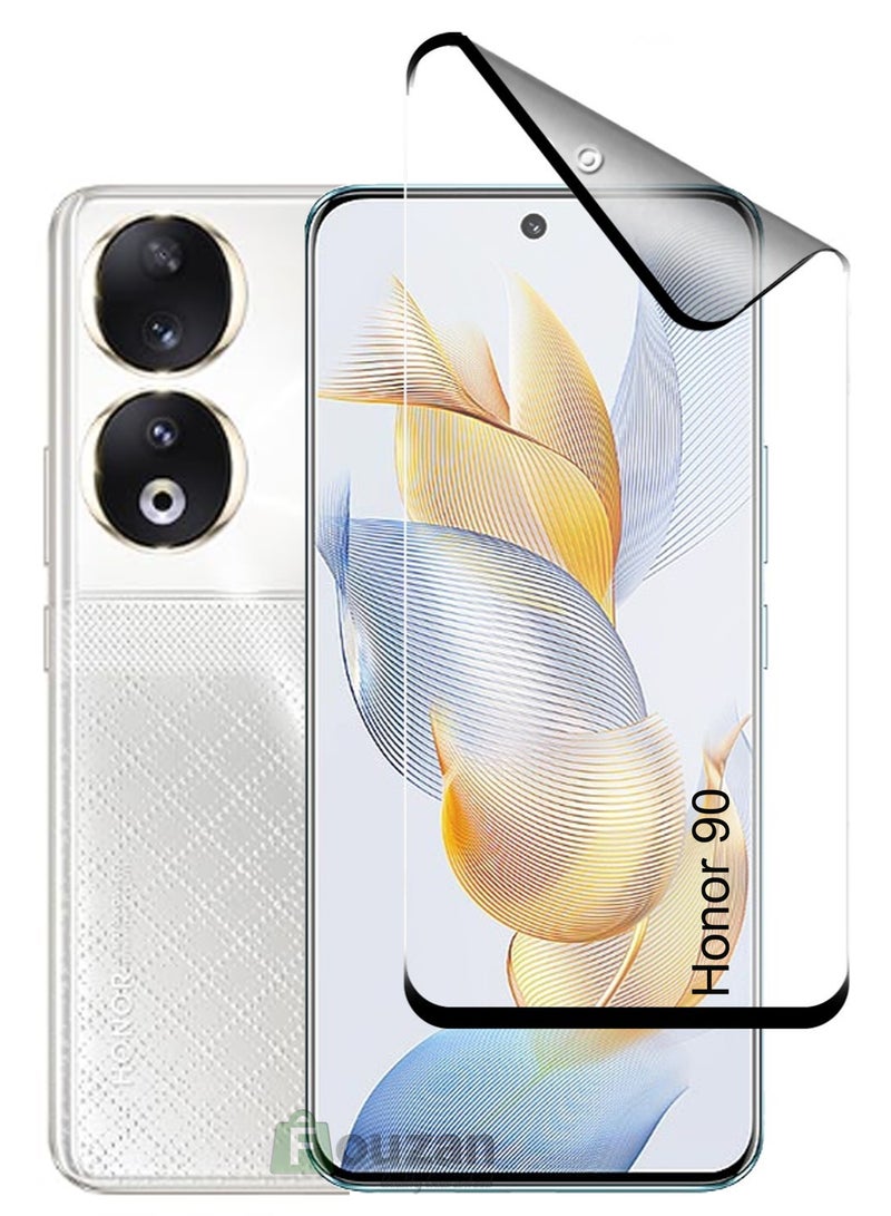 واقي شاشة مرن من البوليمر نانو مات لهاتف Honor 90 - أسود