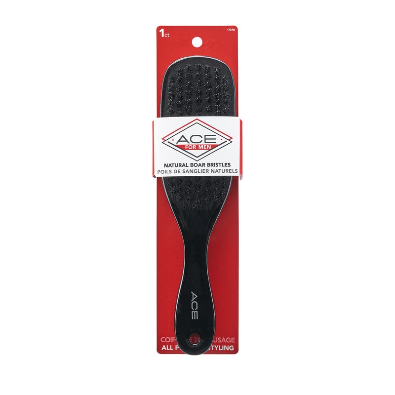 Goody GOODY Ace Wood Boar Styler Brush,Black 1CT 
