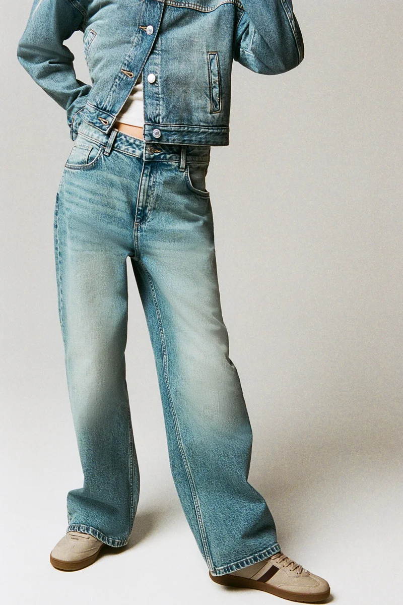 H&M Baggy Fit Bootcut Leg Jeans