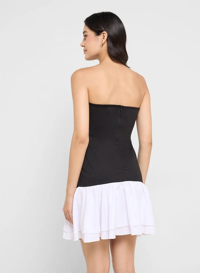 Ginger Boutique Strapless Ruffle Mini Dress