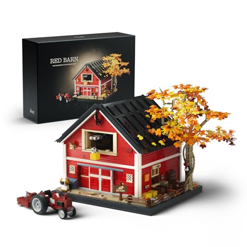 Nifeliz Red Barn Building Set for Adults Vintage Countryside Style Model Toy for Display and Home Dcor Highly Detailed House Collectible Gift 3507 PCS NF10314 - Image 1