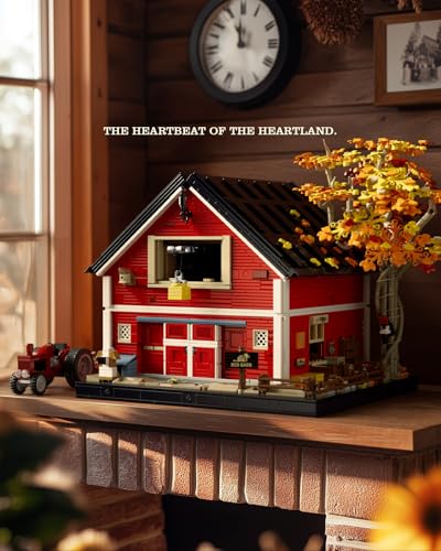 Nifeliz Red Barn Building Set for Adults Vintage Countryside Style Model Toy for Display and Home Dcor Highly Detailed House Collectible Gift 3507 PCS NF10314 - Image 5