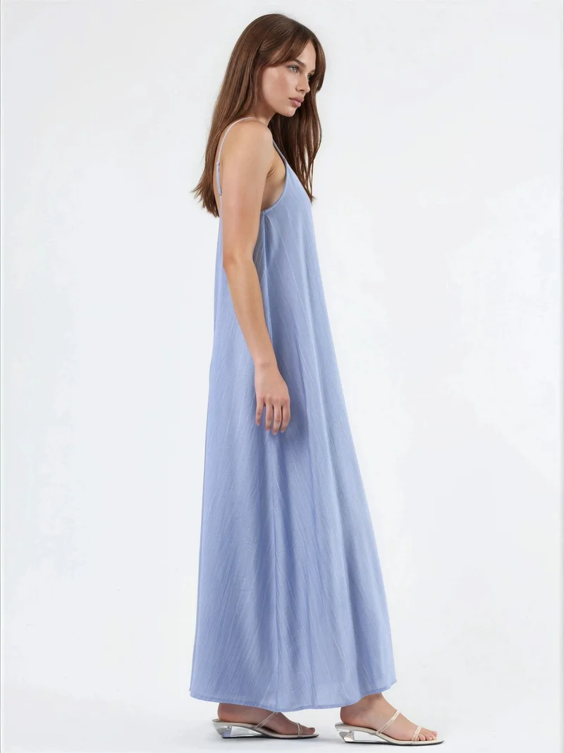 Busem BUSEM Loose Fit U Collar Midi Dress