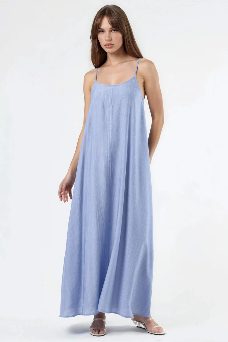 Busem BUSEM Loose Fit U Collar Midi Dress