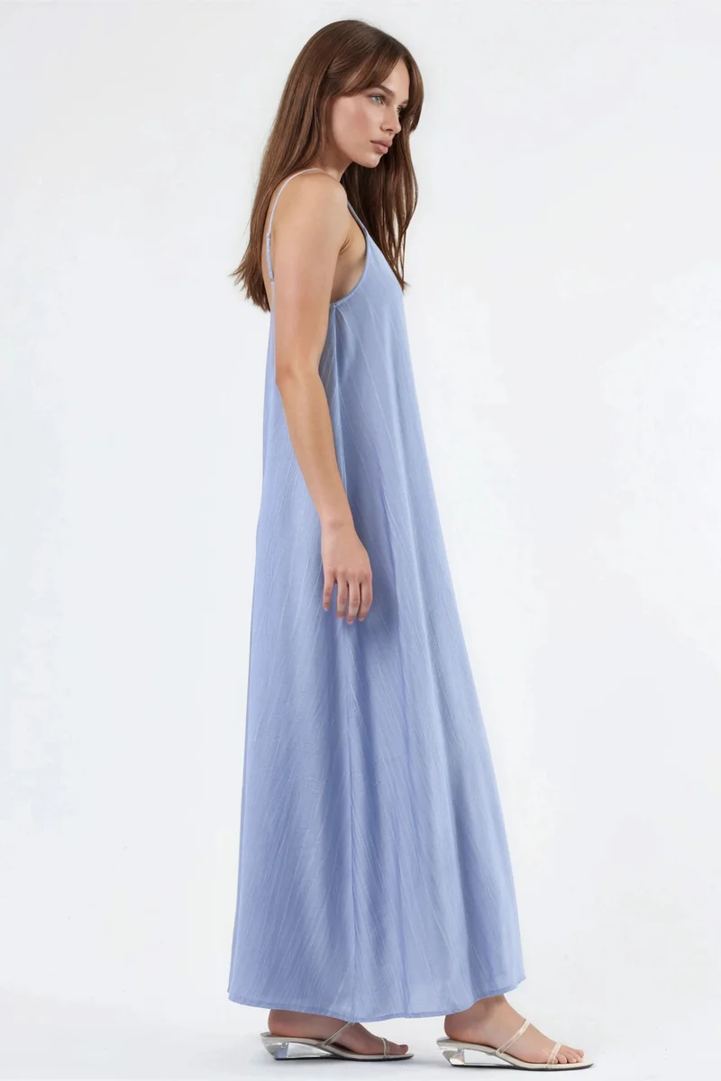 Busem BUSEM Loose Fit U Collar Midi Dress