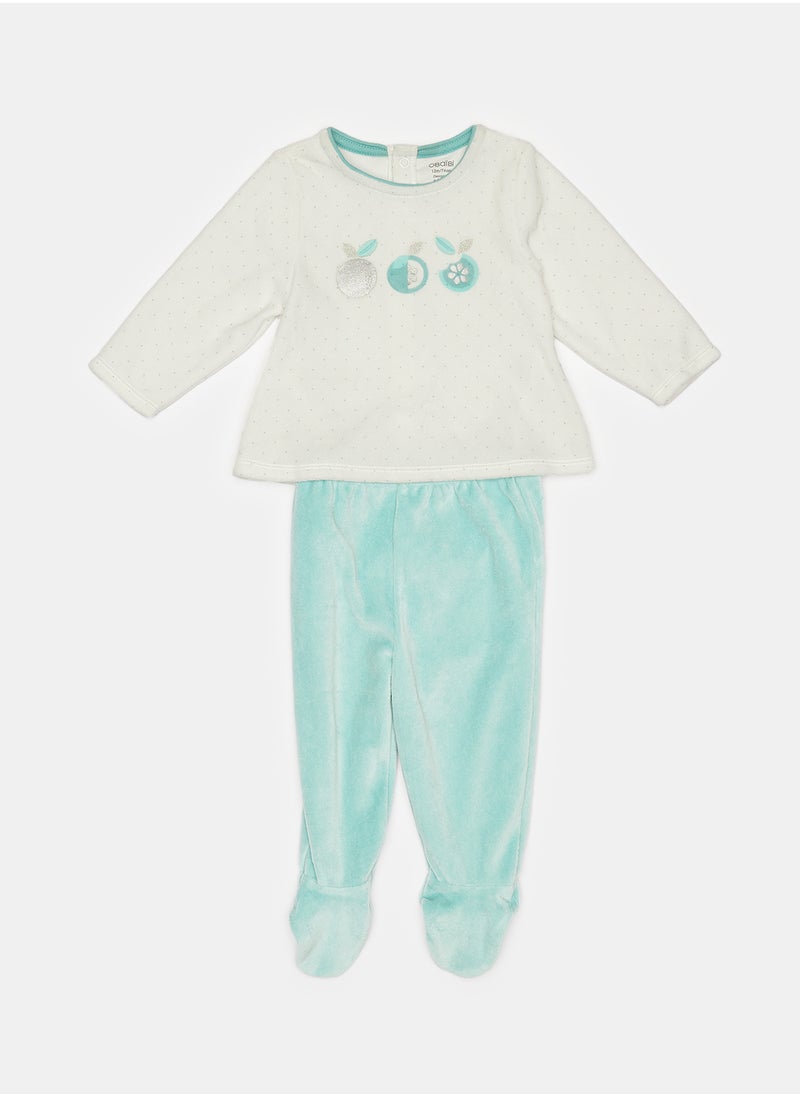 OBAIBI - White Pyjama Set for Girls - Image 1