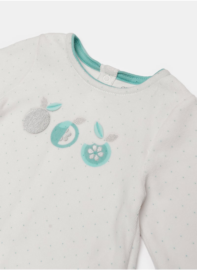 OBAIBI - White Pyjama Set for Girls - Image 1