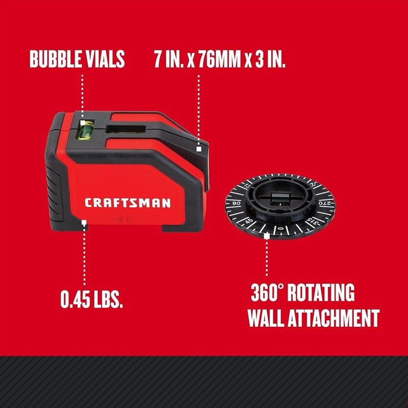CRAFTSMAN Laser Level, 10-foot Range (CMHT77634) - Image 3